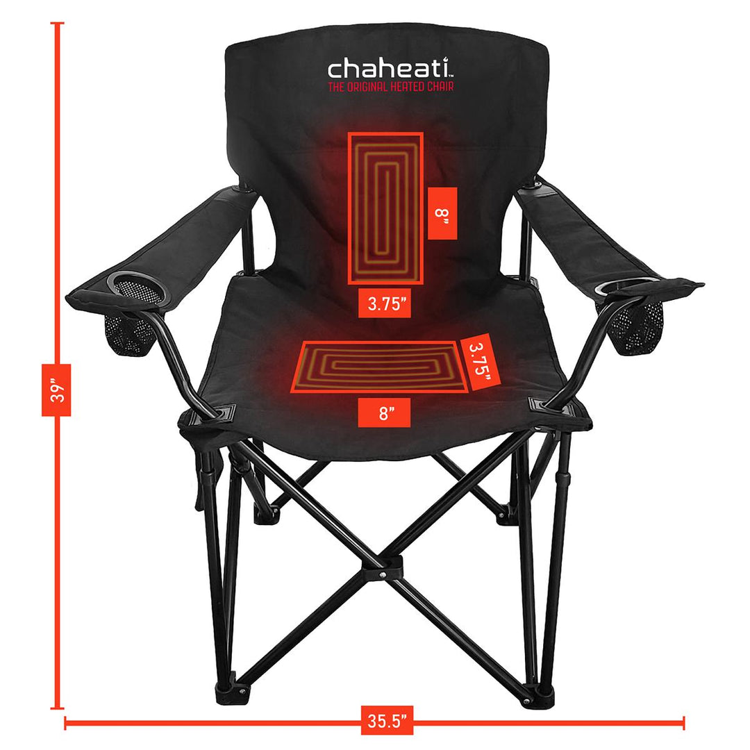 Chaheati 7V Battery Heated Camping Chair - Alt